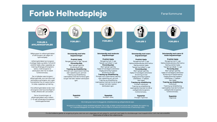 Forløb helhedspleje - grafisk